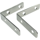 Seachoice 2-3/8 In. x 1/2 In. Polished Steel Angle Bracket Corner Brace Image 1