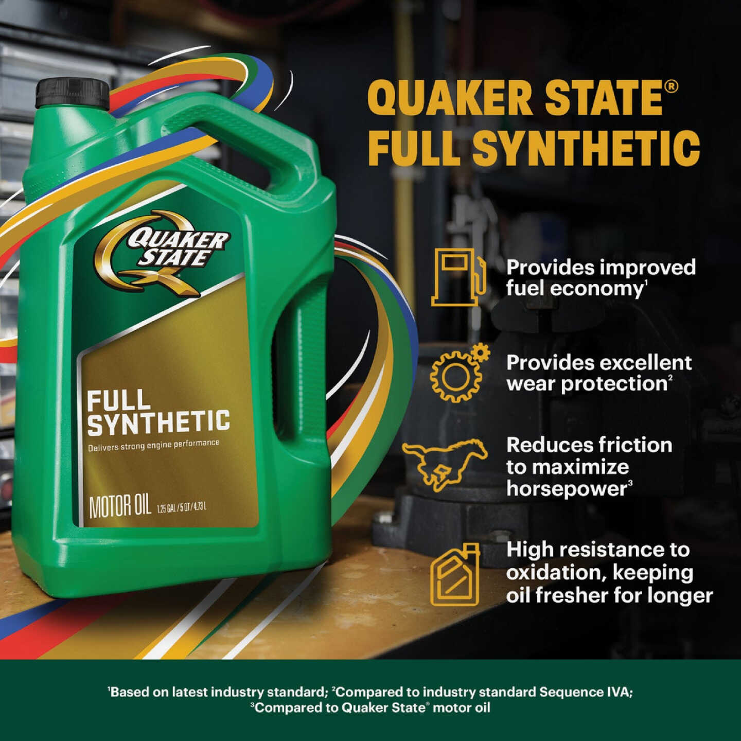 Quaker State Full Synthetic 10W-30 Motor Oil, 1 Qt. Image 3