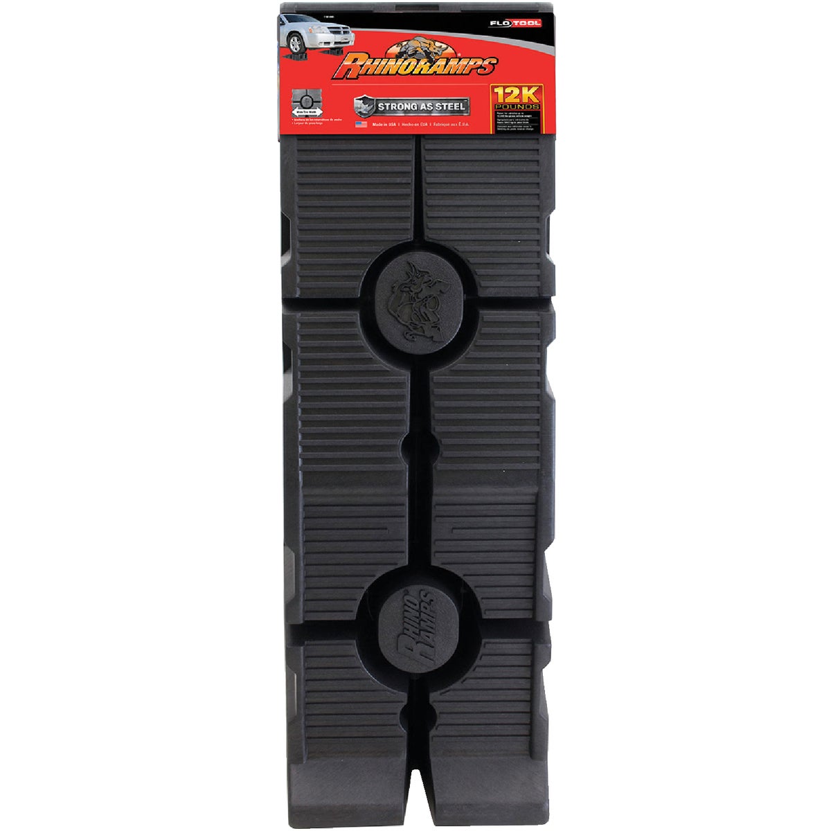 FloTool RhinoRamps 12 In. W x 36 In. L 12,000 Lb. Auto Ramp, Pair Image 4