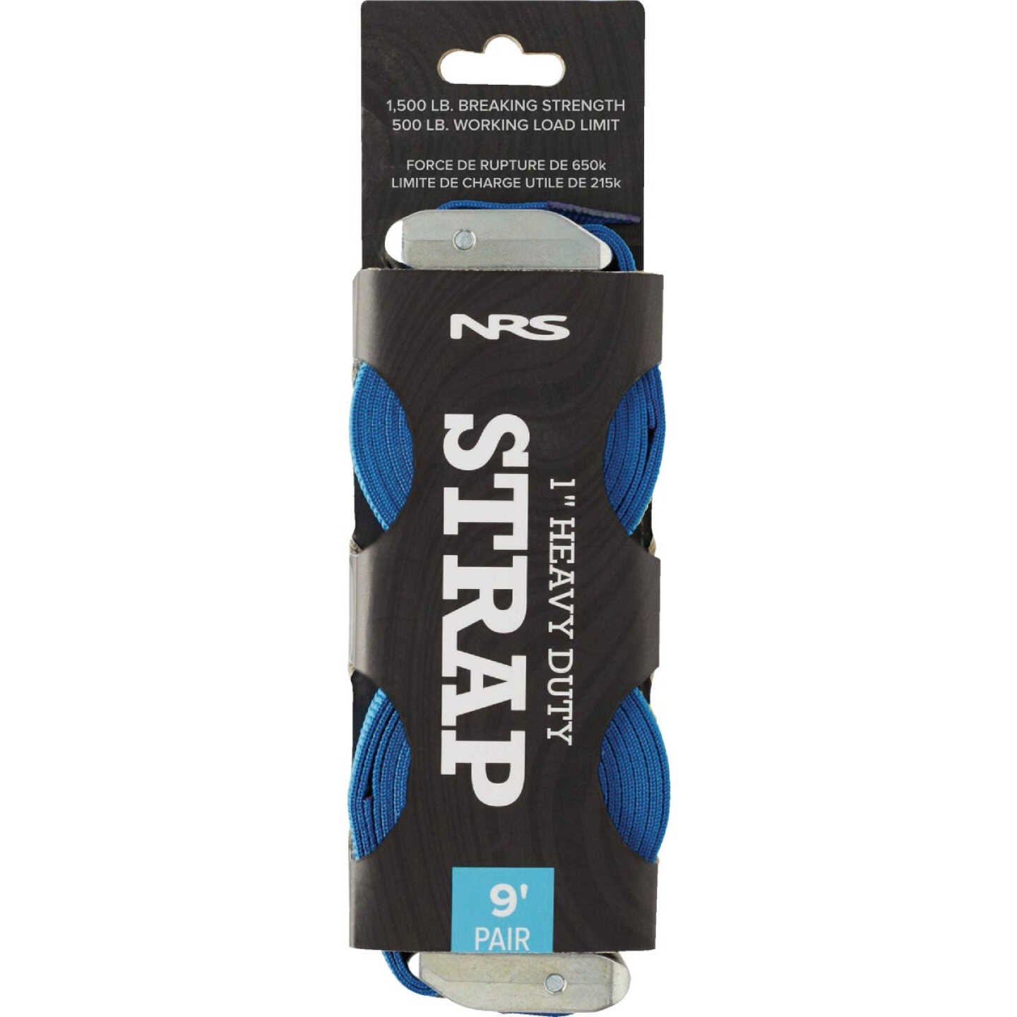 NRS 1 In. x 9 Ft. Iconic Blue Heavy Duty Tie-Down Strap (2-Pack) Image 2