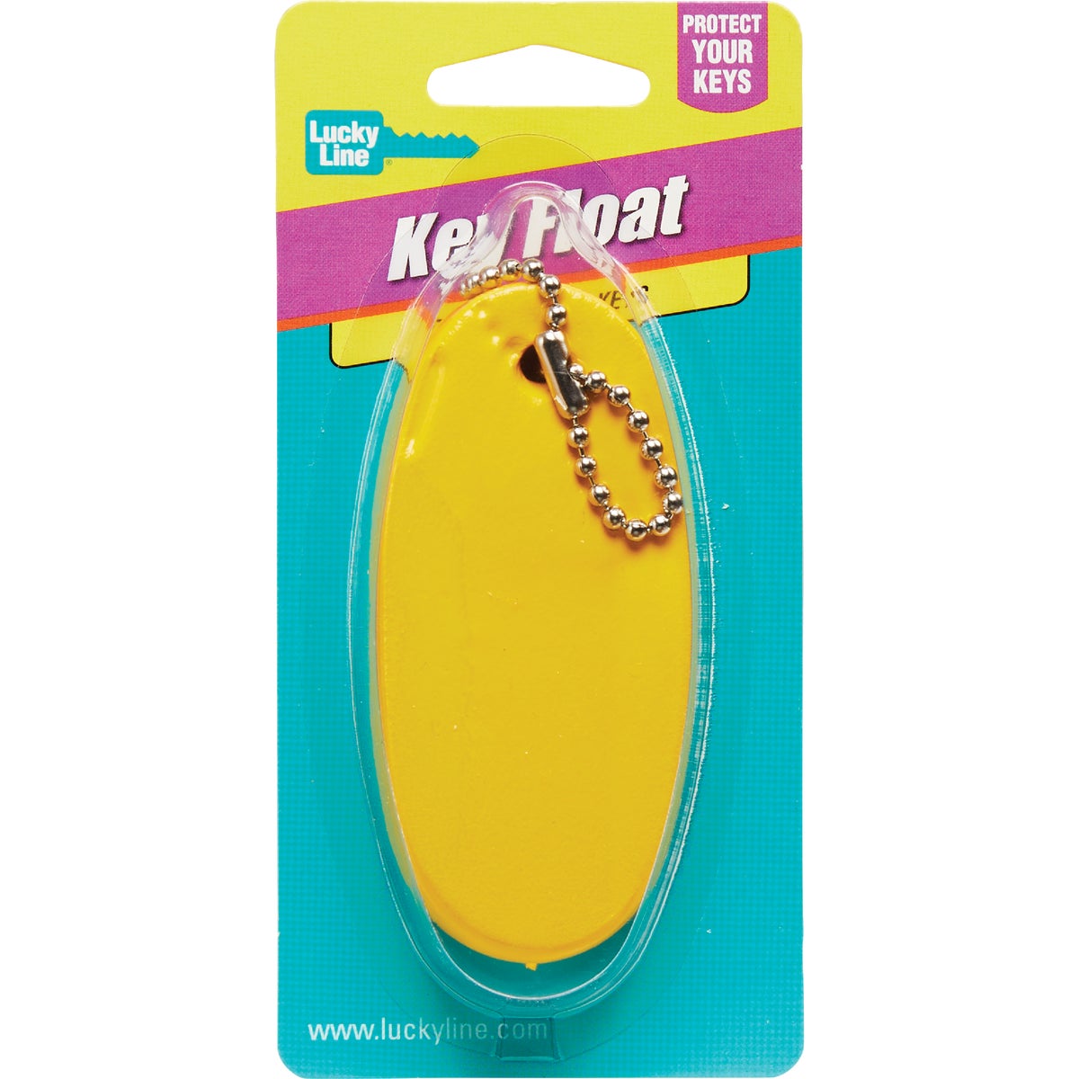 Lucky Line Twisty Foam Yellow Key Chain Image 2