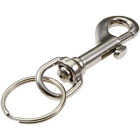 Lucky Line Nickel-Plated Steel 1-1/8 In. x 3-1/8 In. L. Key Chain Image 1