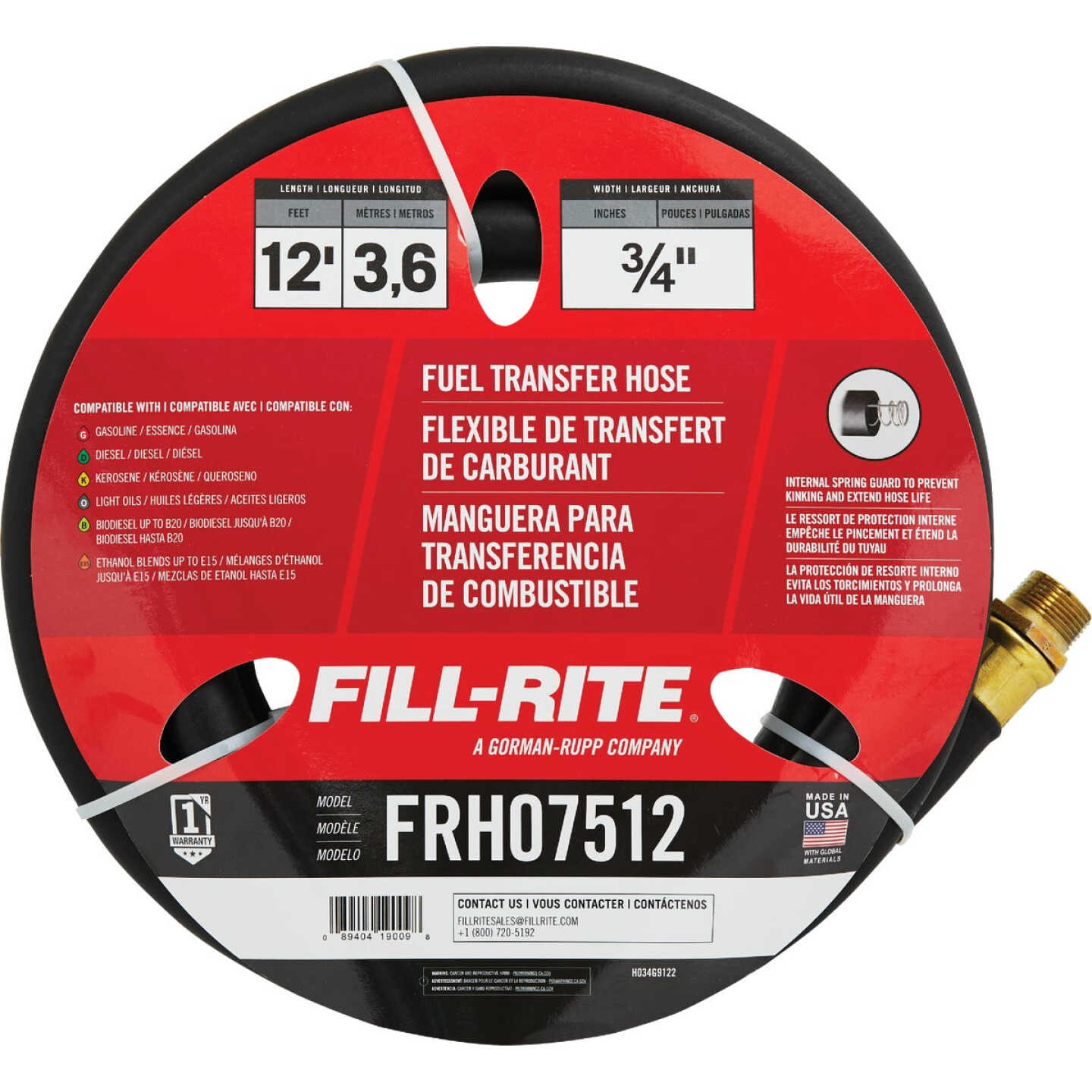 Fill-Rite 3/4 In. x 12 Ft. Fuel Transfer Hose Image 2