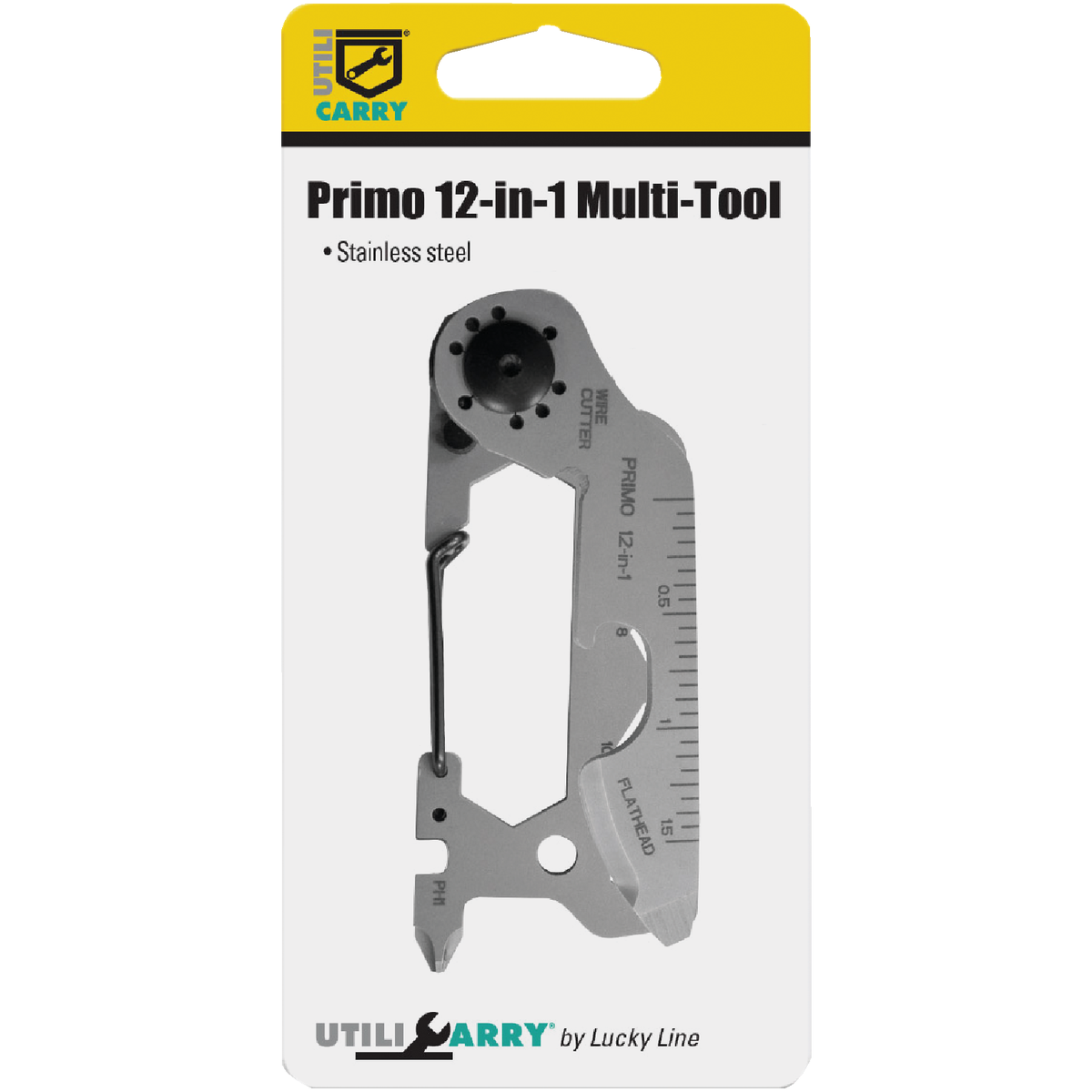 Lucky Line Utilicarry Primo 12-in-1 Stainless Steel Multi-Tool Image 2