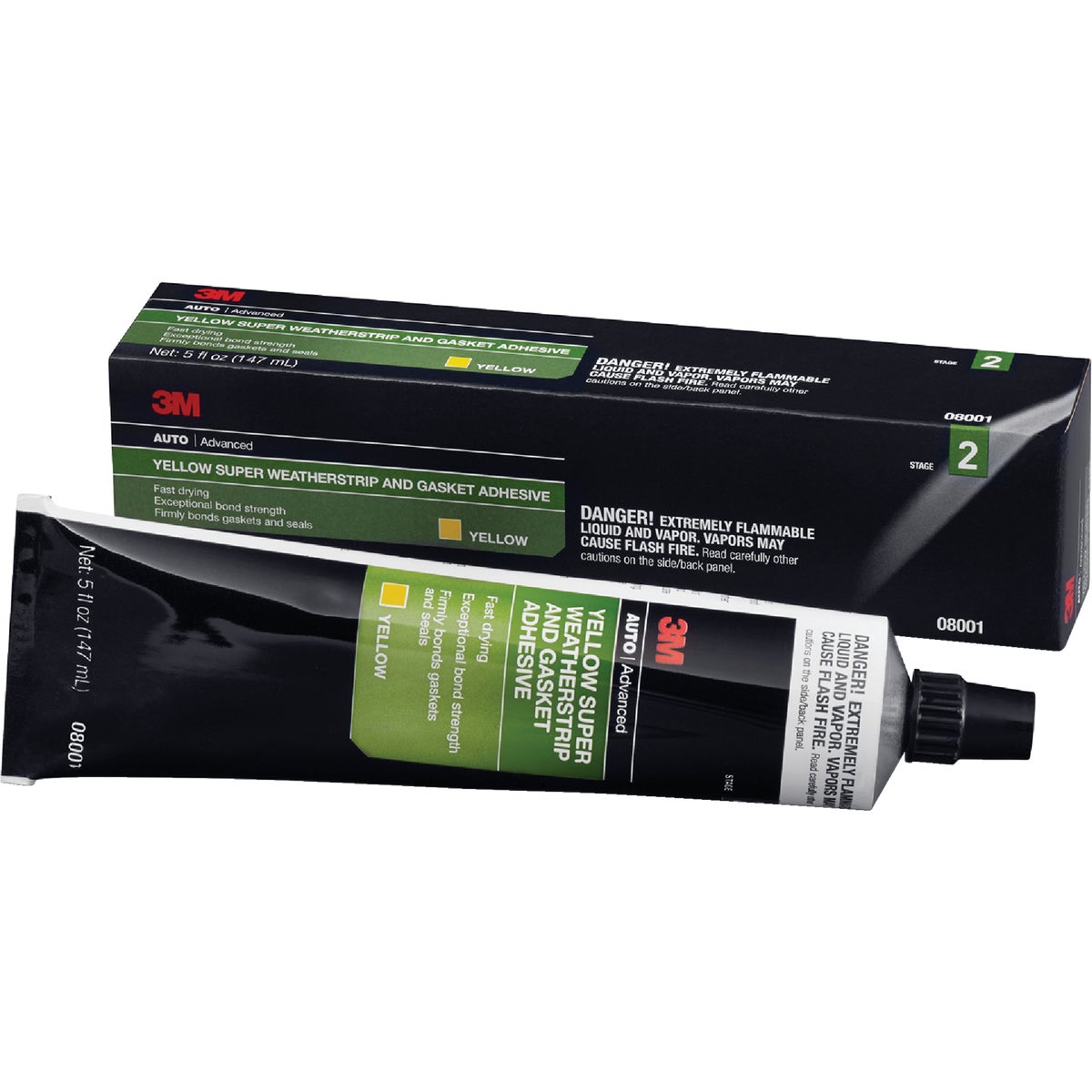 3M 5 Oz. Black Super Weatherstrip & Gasket Adhesive