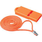 Seachoice 2 In. W. x 2-1/4 In. L. x 1/4 In. D. Orange Plastic Whistle Image 1