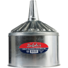Delphos Heavy-Duty 8 Qt. Galvanized Steel Funnel with Center Spout Image 2