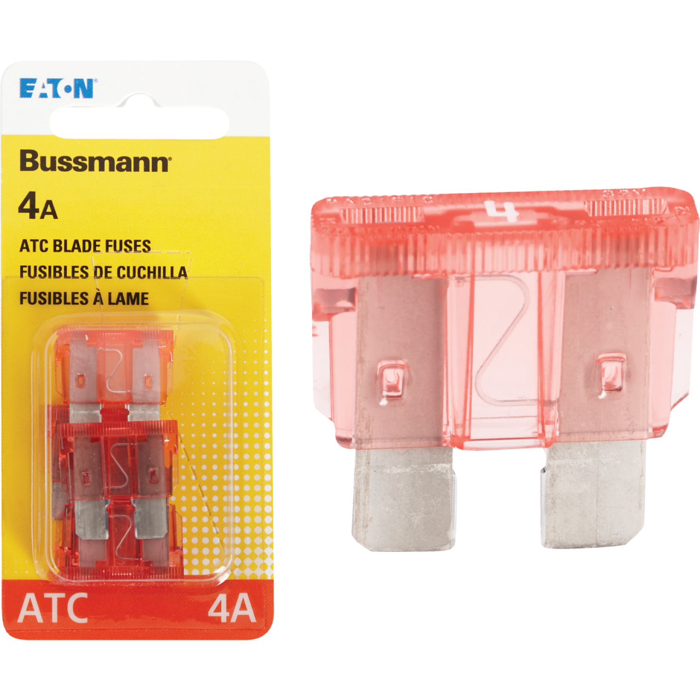 Bussmann 4A 32V ATC Blade Automotive Fuse (5-Pack) Image 1
