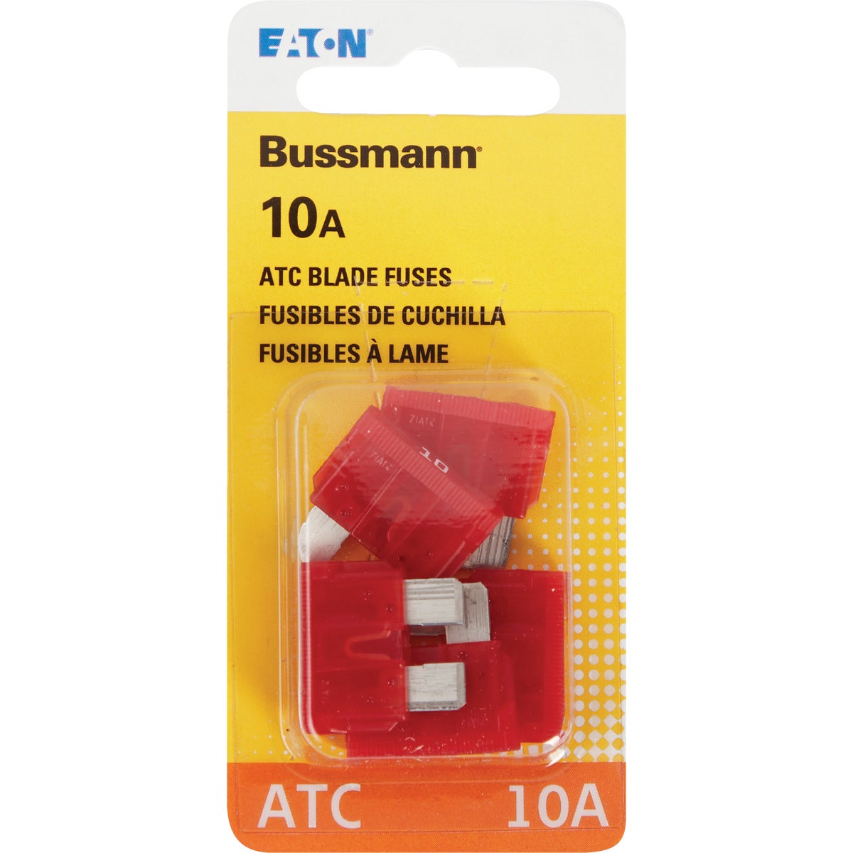Bussmann 10A 32V ATC Blade Automotive Fuse (5-Pack) Image 2