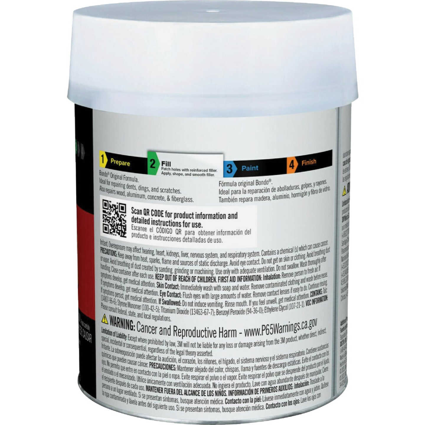 Bondo 1 Pt. Original Body Filler with Hardener Image 2