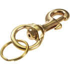 Lucky Line Secure-A-Key Solid Brass 1 In. x 3-1/8 In. L. Bolt Snap Key Chain Image 1