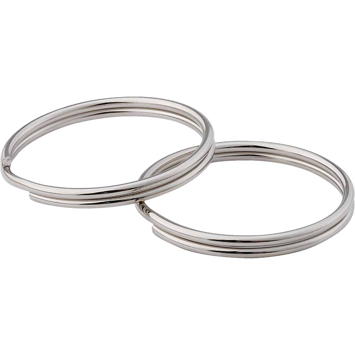 Lucky Line Tempered Steel Nickel-Plated 1-3/8 In. Key Ring (100-Pack) Image 3