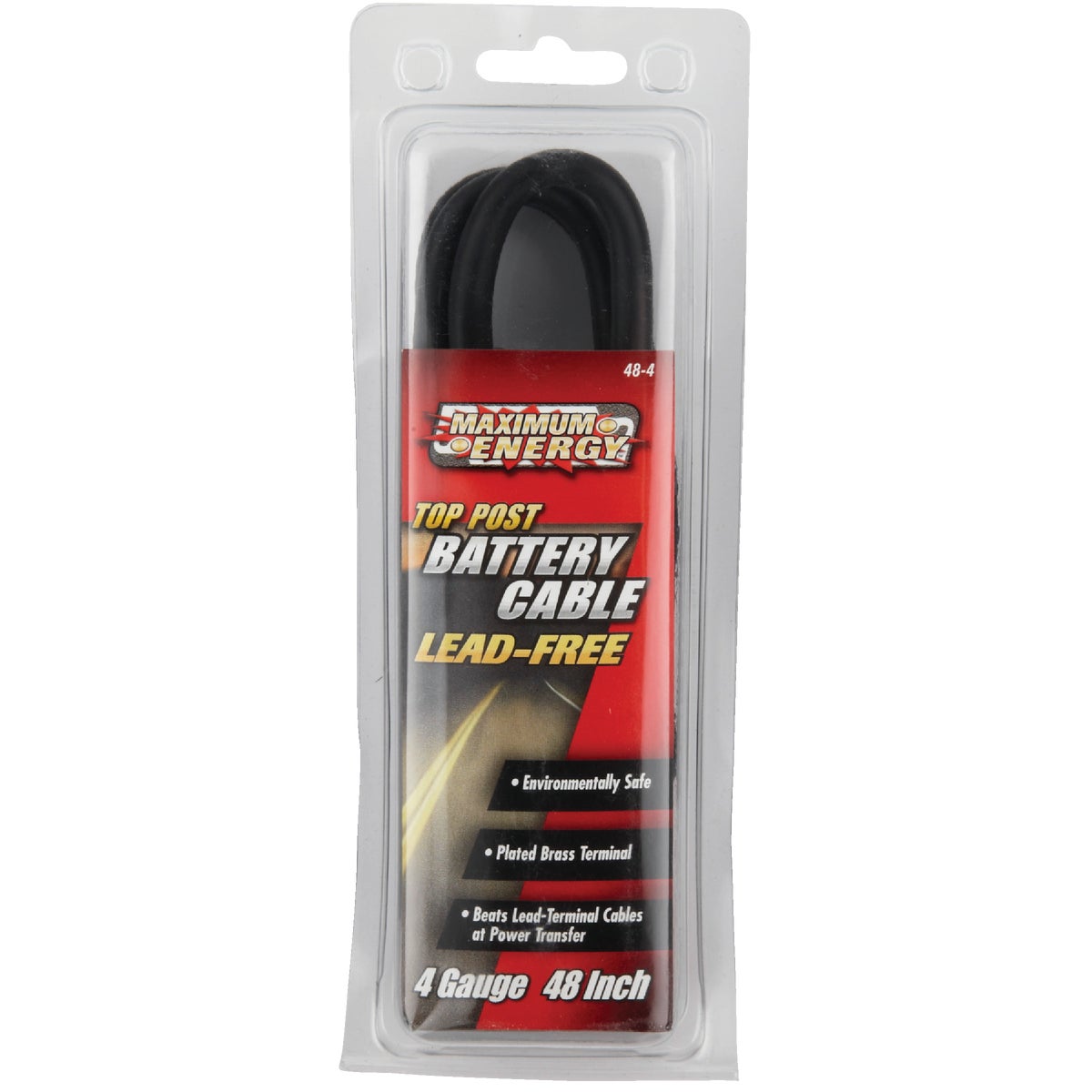  Road Power 48 In. 4 Gauge Top Post Battery Cable Image 2