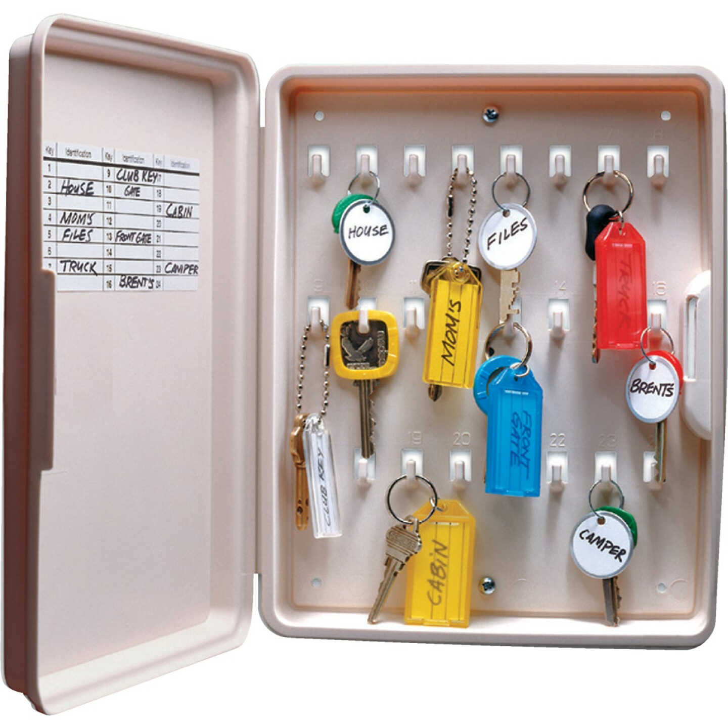 Lucky Line Non-Lockable Polypropylene 8-1/2 In. Key Cabinet Image 1