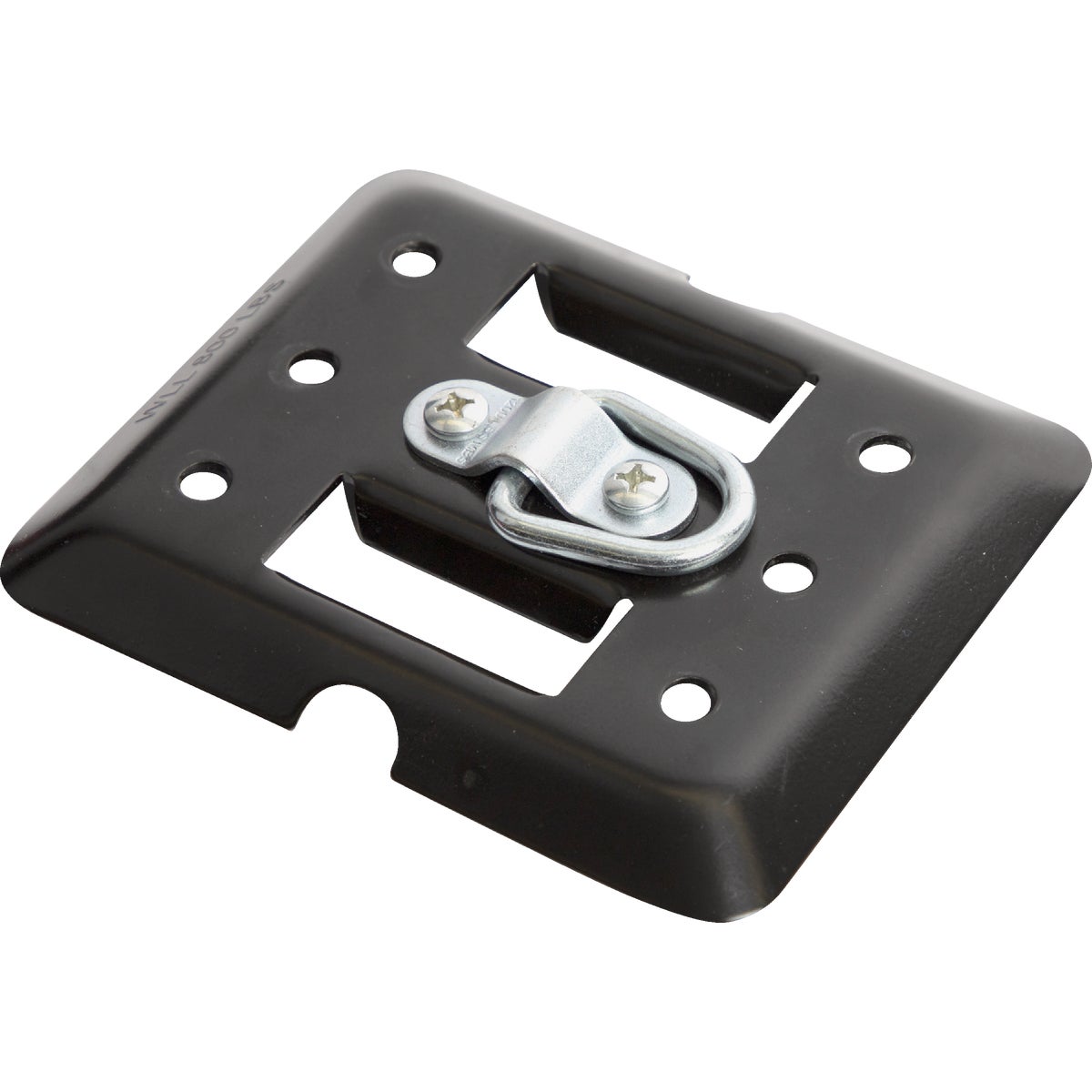 Erickson E-Track Plate Black with Center Flip Ring Image 3