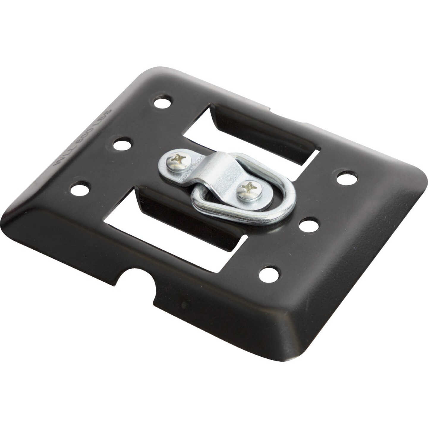 Erickson E-Track Plate Black with Center Flip Ring Image 3
