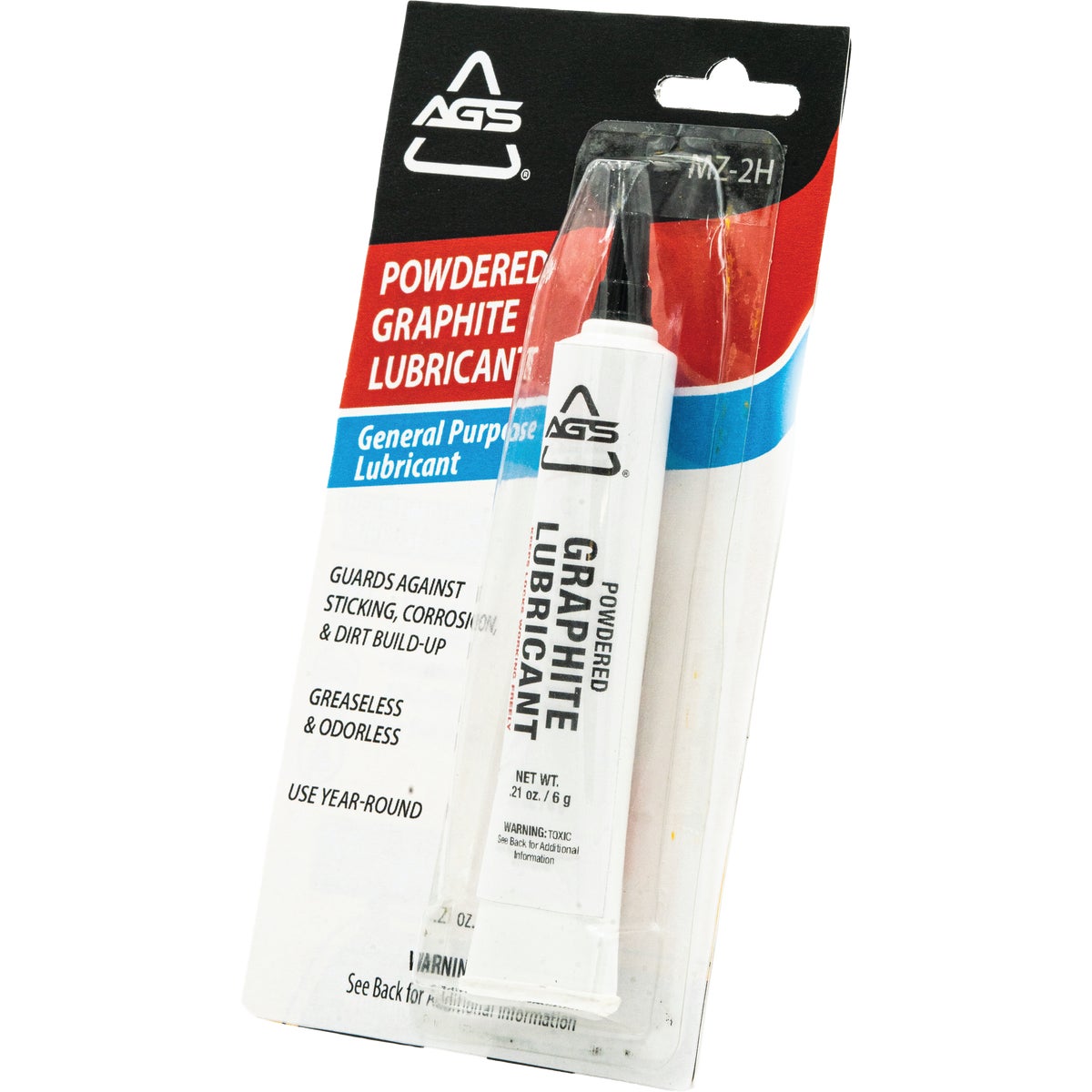 AGS 0.21 Oz. Tube Powdered Graphite Dry Lubricant Image 5