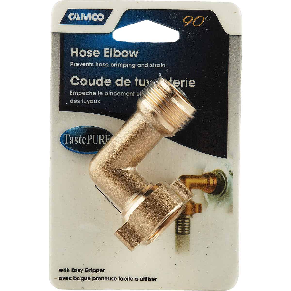 Camco Brass 90 deg RV Water Hose Elbow Image 2
