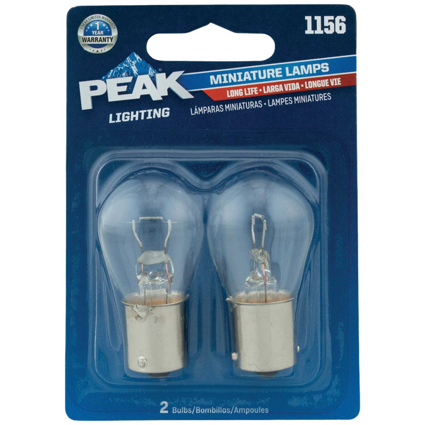PEAK 1156 12.8V Mini Incandescent Automotive Bulb (2-Pack) Image 1