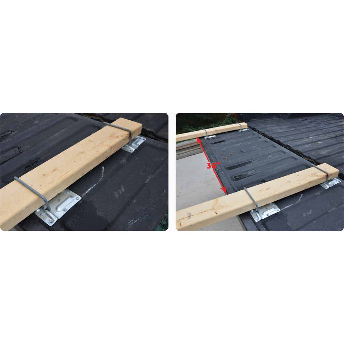 Erickson Big Bed Tailgate Sawhorse 3 Ft. Black Powder Coat Bed Extender Image 2