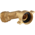Camco Brass 45 deg RV Water Hose Elbow Image 1