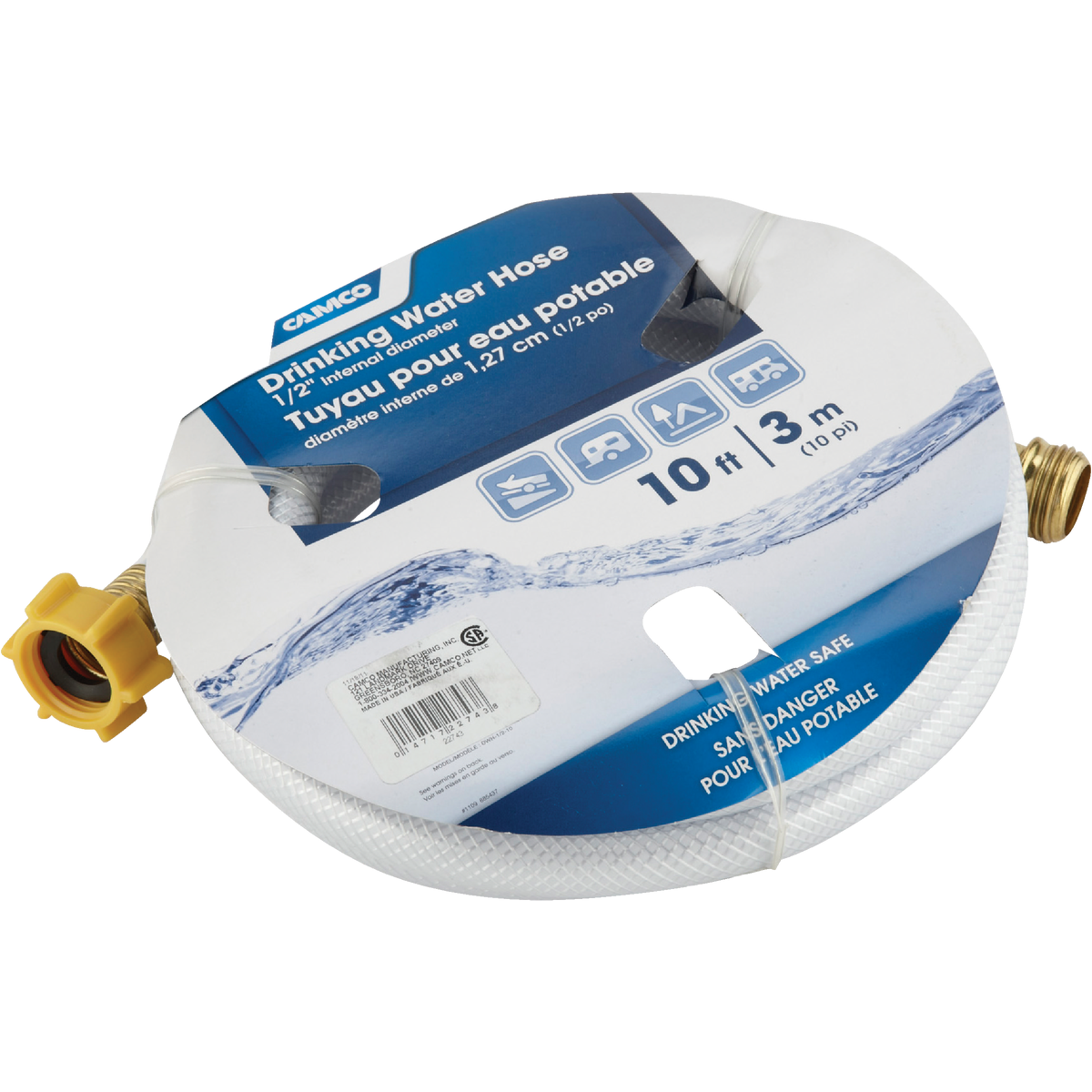 Camco 10 Ft. (1/2 In. ID) RV Fresh Water Hose Image 2