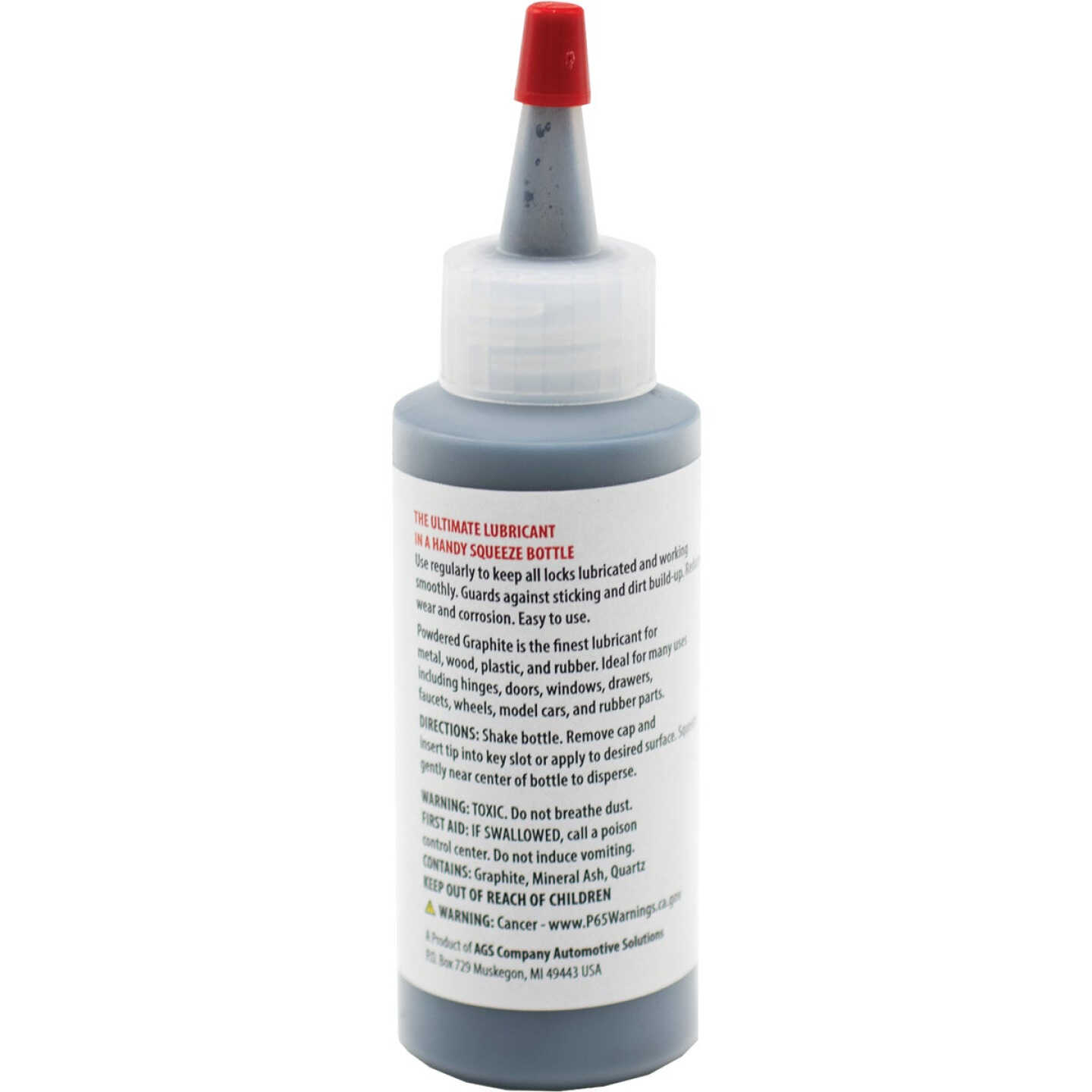 AGS 1.13 Oz. Bottle Powdered Graphite Dry Lubricant Image 2