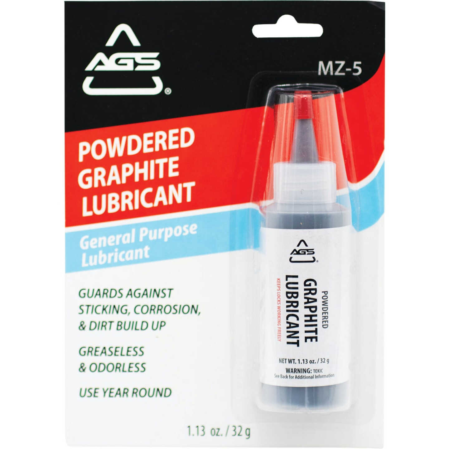 AGS 1.13 Oz. Bottle Powdered Graphite Dry Lubricant Image 1