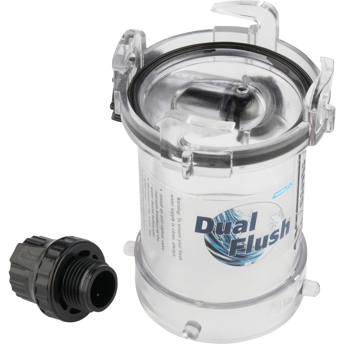 Camco Dual Flush RV Sewer Hose Rinser Image 2