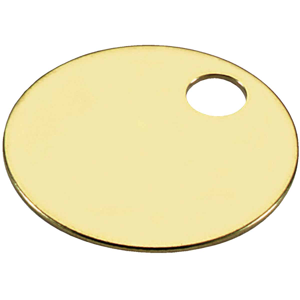Lucky Line Engravable Tag 1-3/8 In. Brass Key Tag, (100-Pack)
