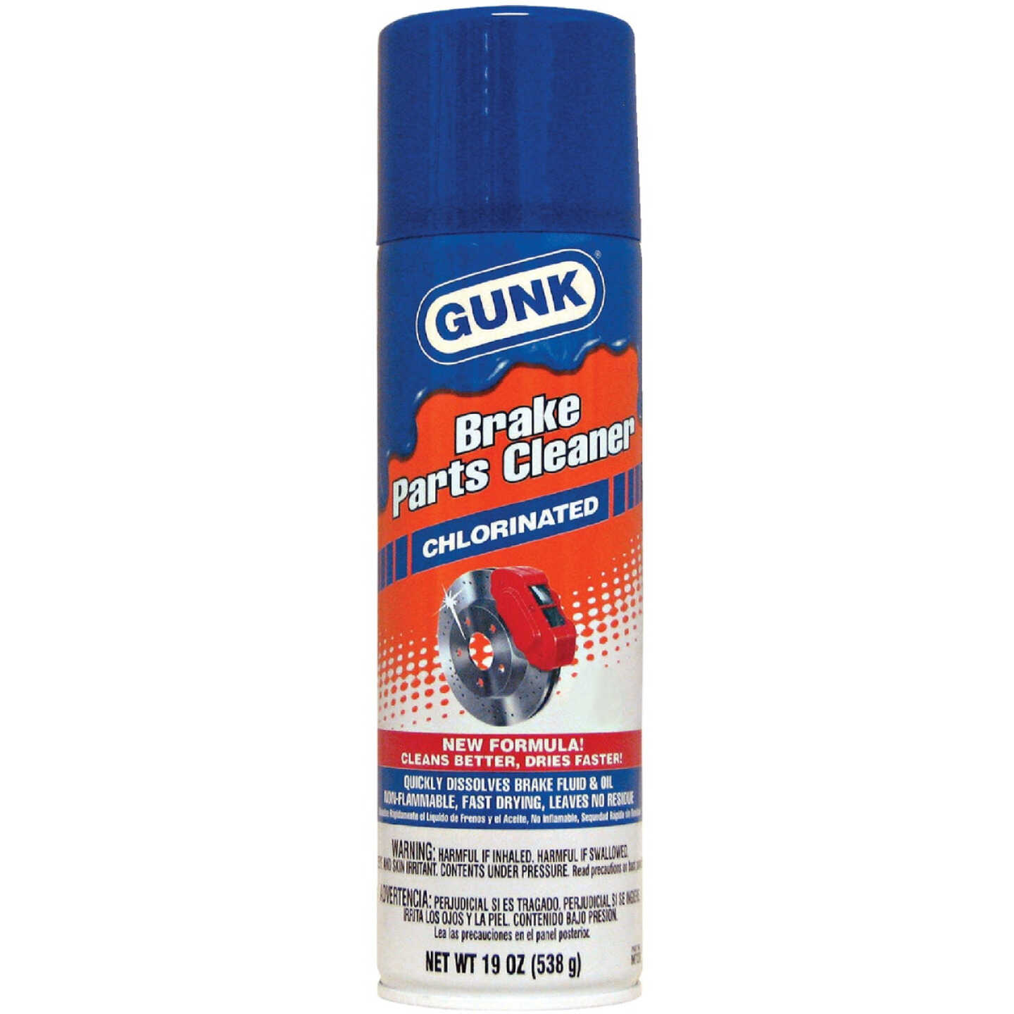 Gunk 19 Oz. Aerosol Chlorinated Brake Parts Cleaner Image 1
