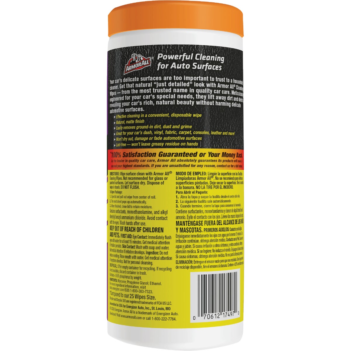 Armor All Unscented 7 In. x 8 In. Multi-Purpose Cleaning Wipes (30-Count) Image 9