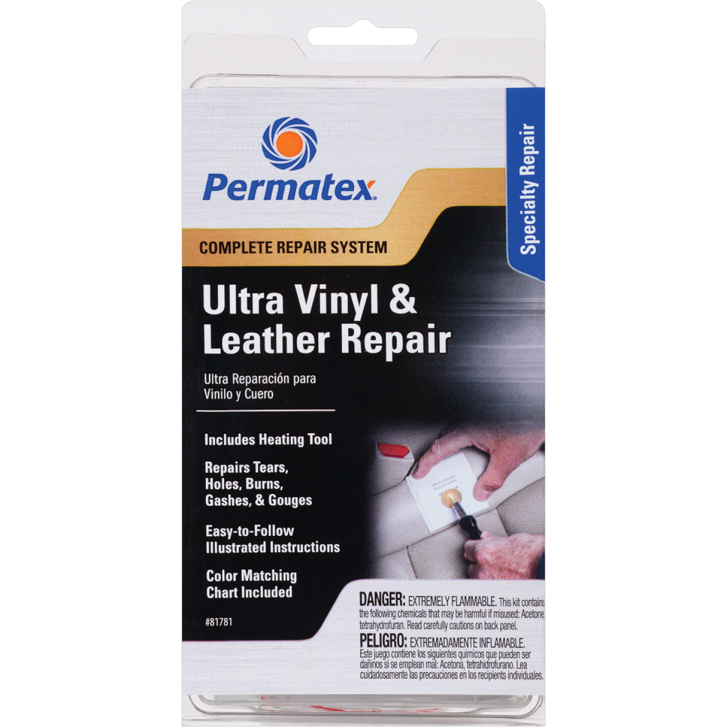 PERMATEX Vinyl and Leather Repair Kit, (6-Piece) Image 1