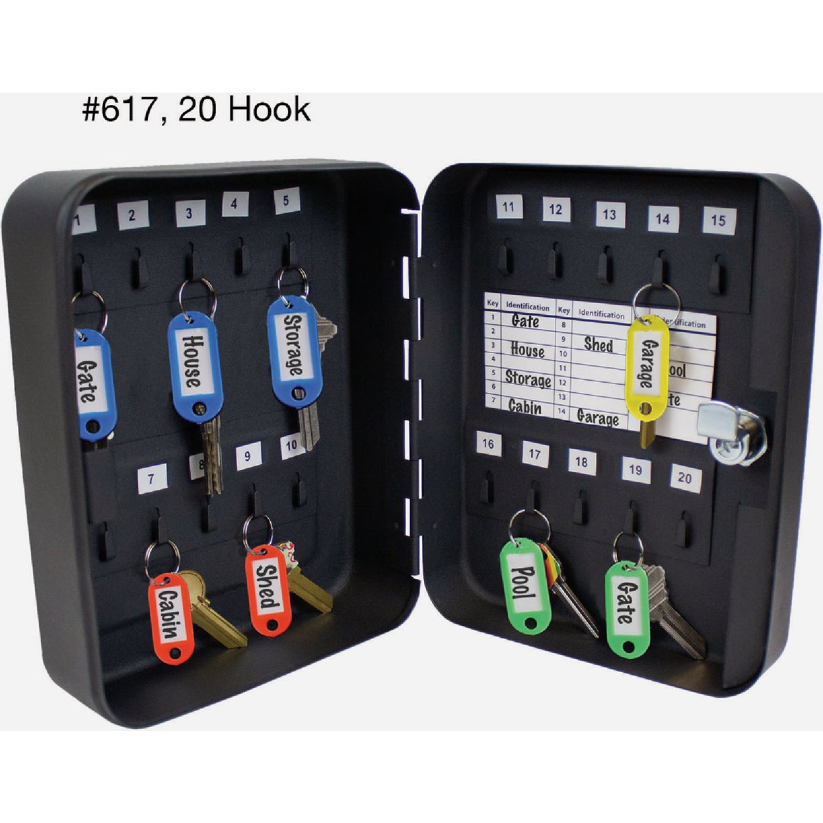 Lucky Line Metal Cabinet Key Hider (20-Hook) Image 4