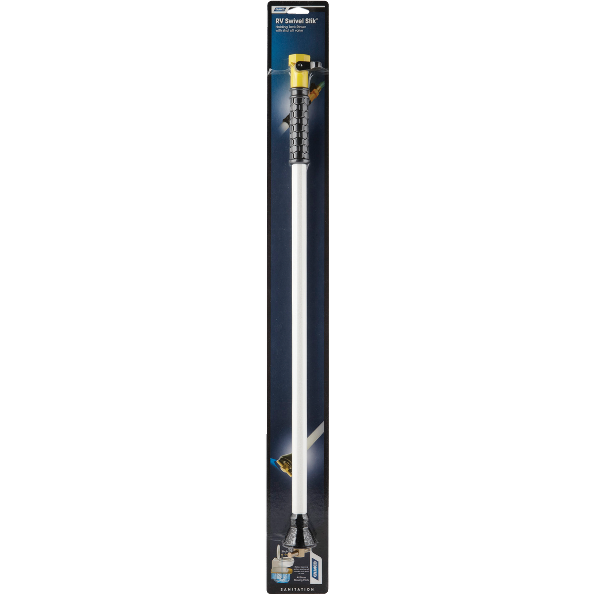 Camco Swivel 1/4 Turn Shut-Off RV Holding Tank Rinser Image 2