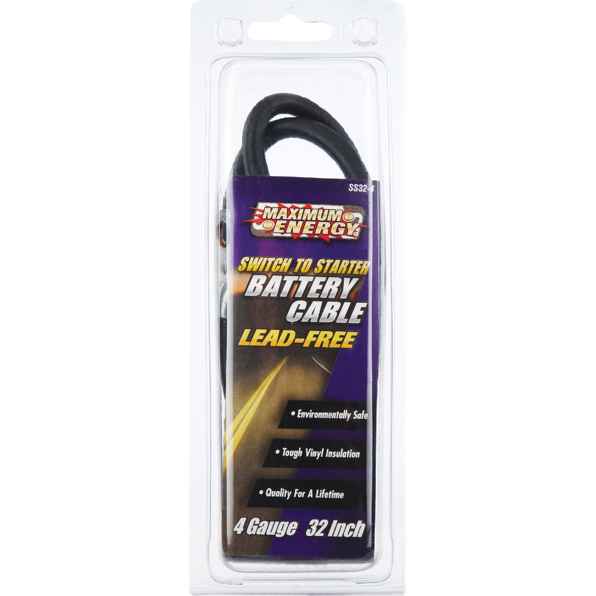  Road Power 32 In. 4 Gauge Switch-to-Start Battery Cable Image 2