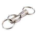 Lucky Line Nickel-Plated Brass 7/8 In. 3-Way Pull-Apart Key Chain Image 1