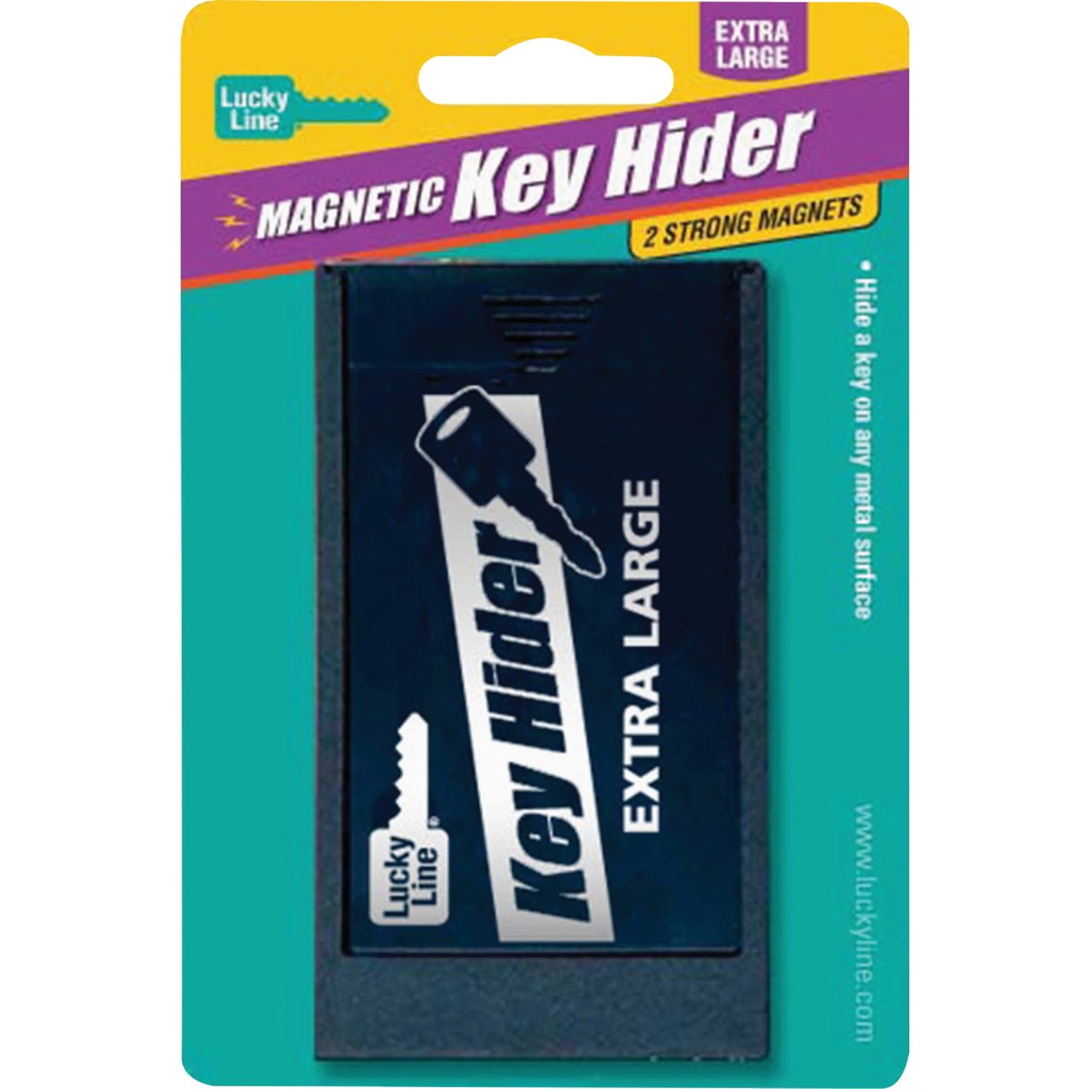 Lucky Line Black Plastic Extra Large Magnetic Key Hider Image 2