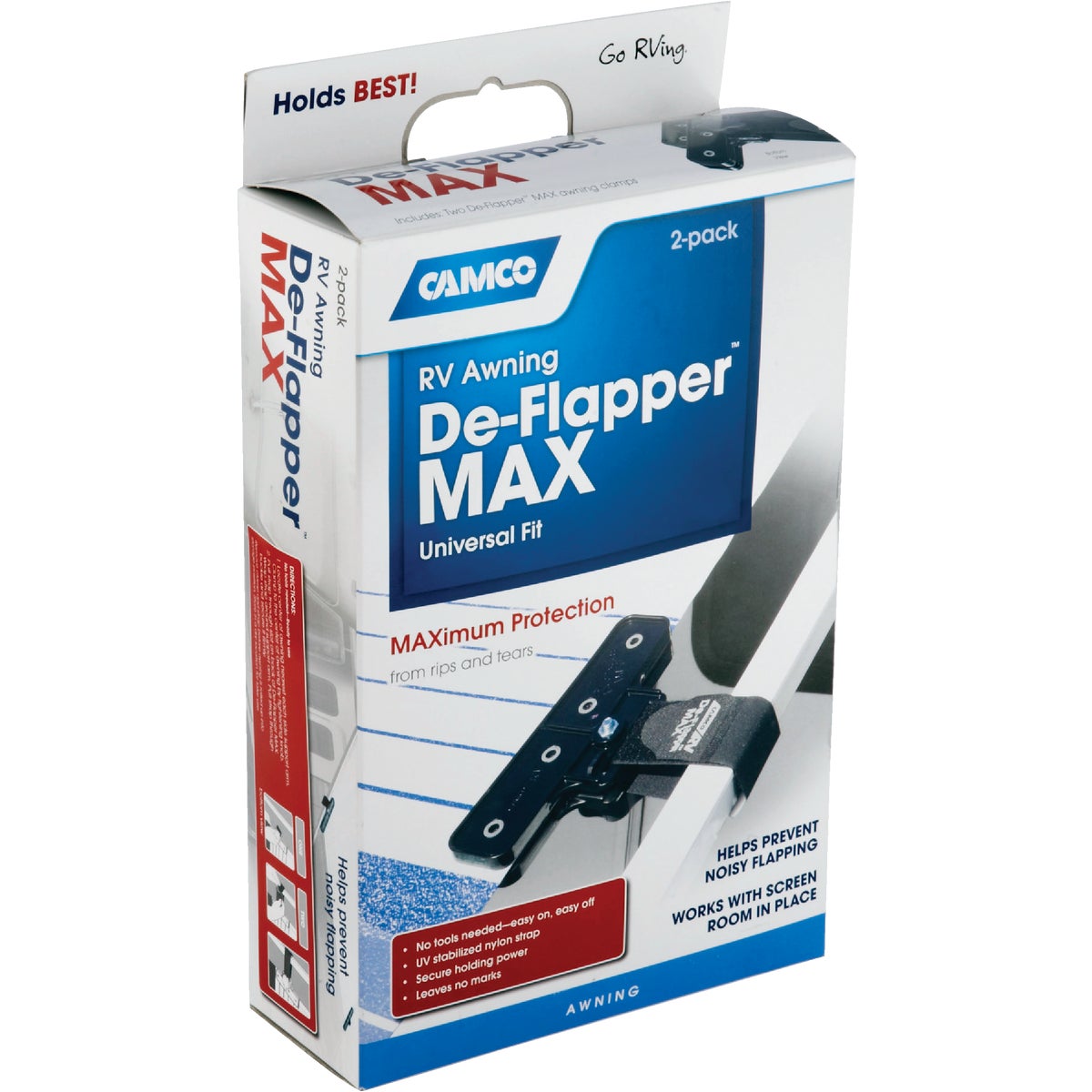 Camco Plastic RV De-Flapper Awning Strap, (2-Pack) Image 2