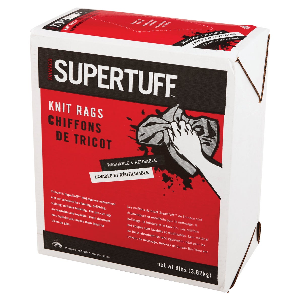 Trimaco SuperTuff 8 Lb. Knit Painter's Rags Image 2