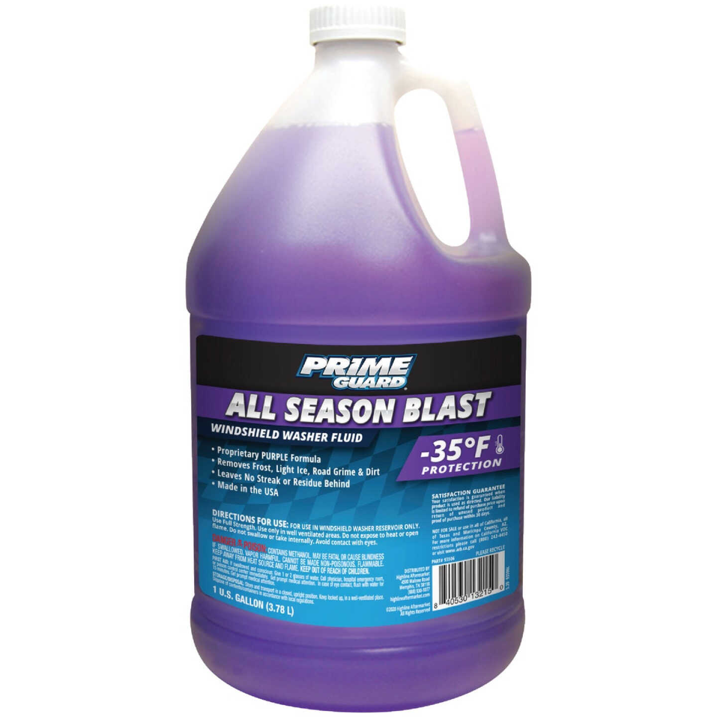 Prime Guard All Season Blast 1 Gal. -35 Deg F De-Icer Windshield Washer Fluid Image 1