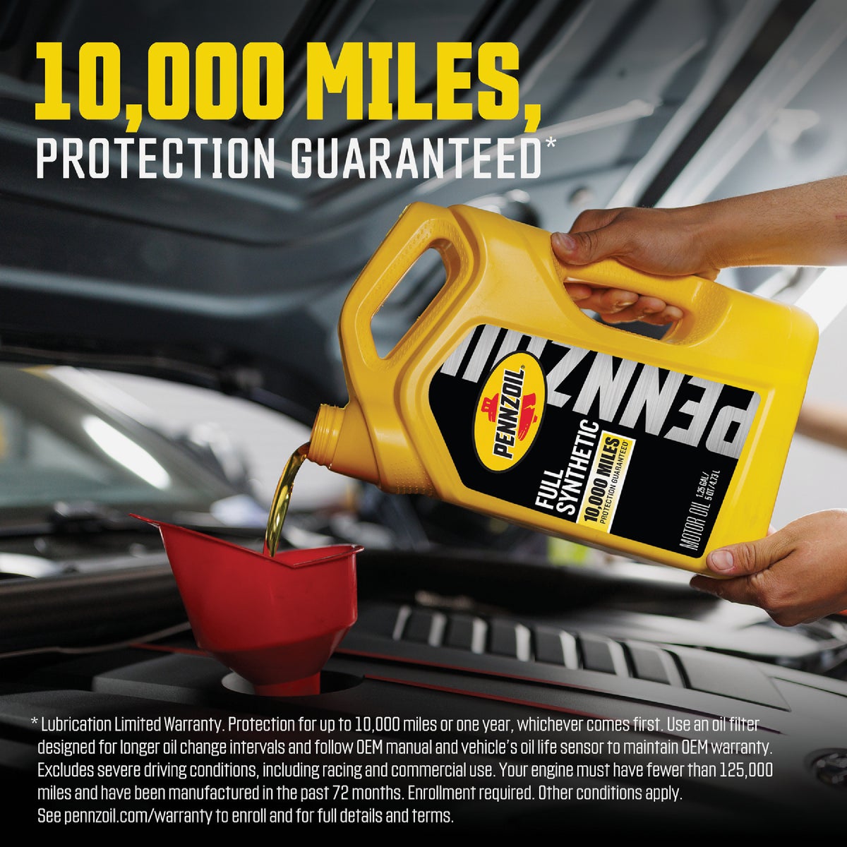 Pennzoil Full Synthetic 5W-30 Motor Oil, 1 Qt. Image 4