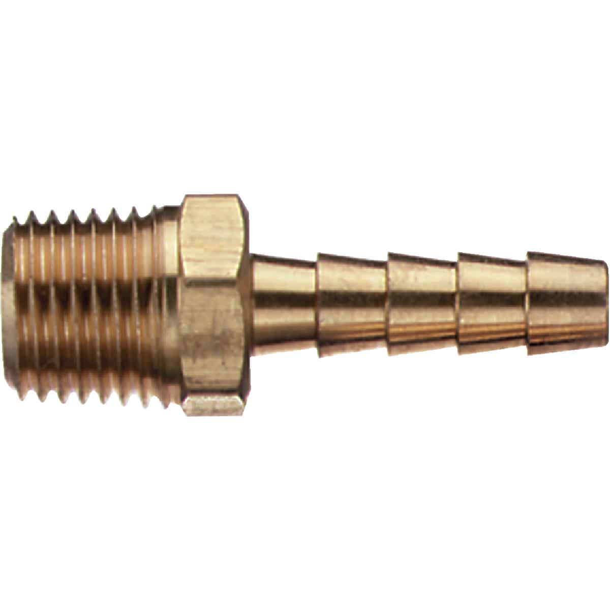 Tru-Flate 1/4 In. Barb 1/4 In. MNPT Brass Hose End Image 1