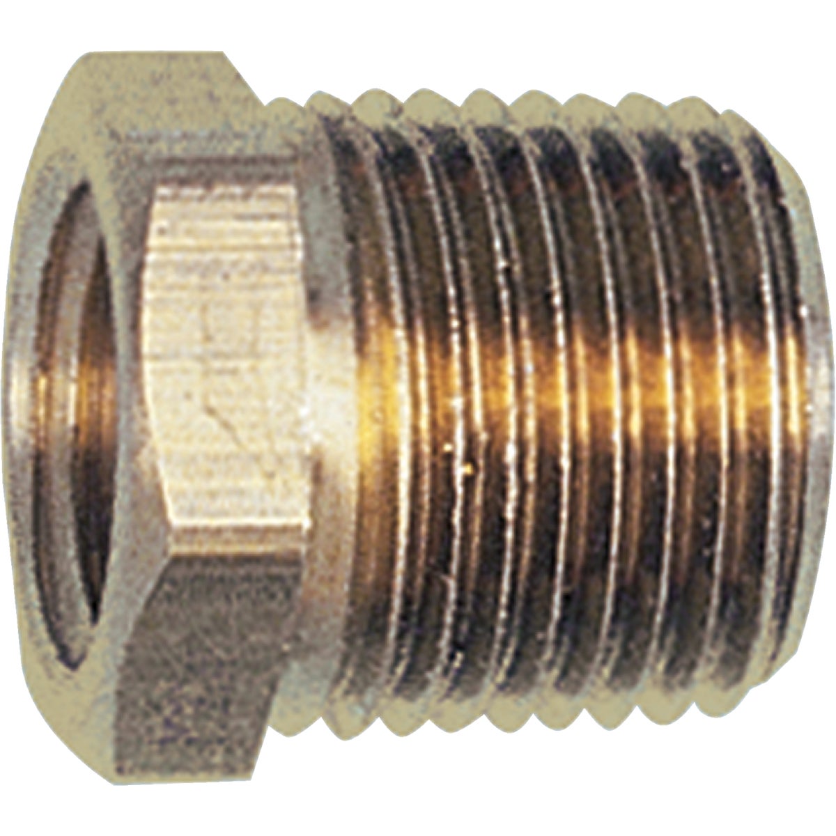 Tru-Flate 1/4 In. FNPT x 3/8 In. MNPT Brass Bushing Image 2