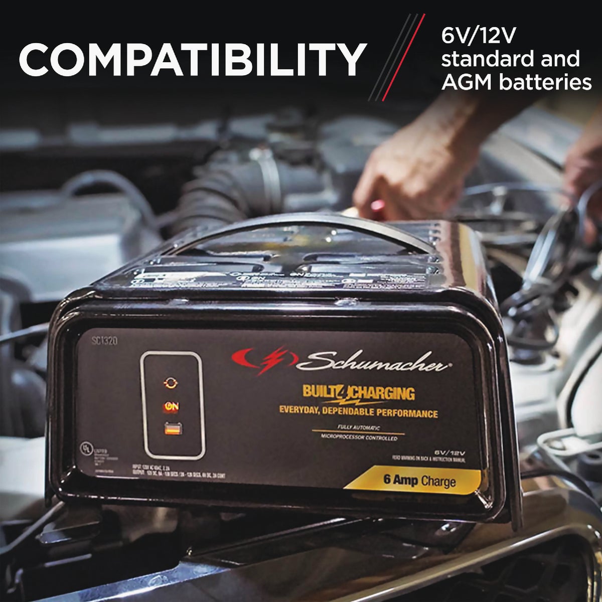Schumacher Manual 6V/12V 6A Auto Battery Charger Image 9