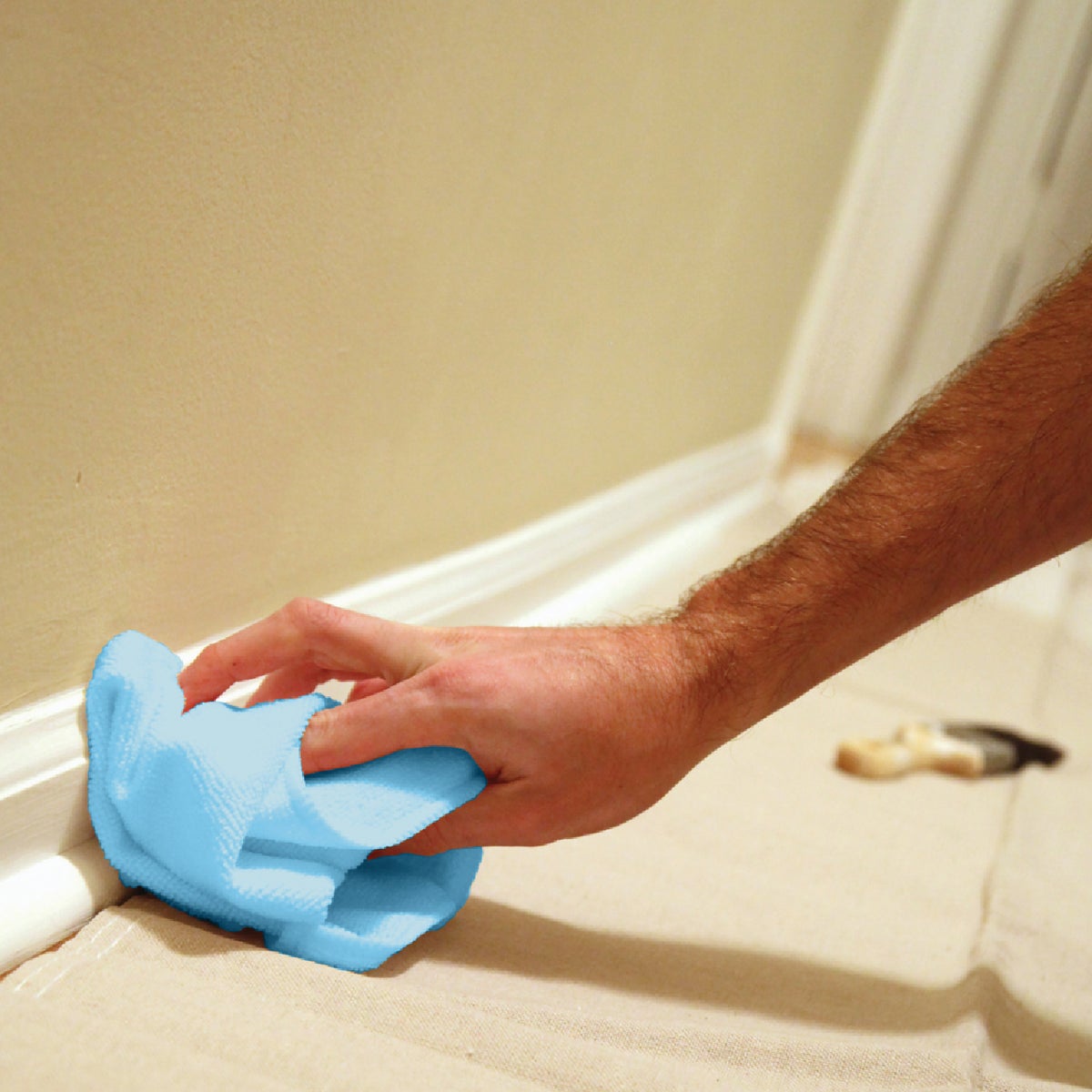 Trimaco SuperTuff 14 In. x 14 In. Blue Microfiber Wipers (2-Pack) Image 3