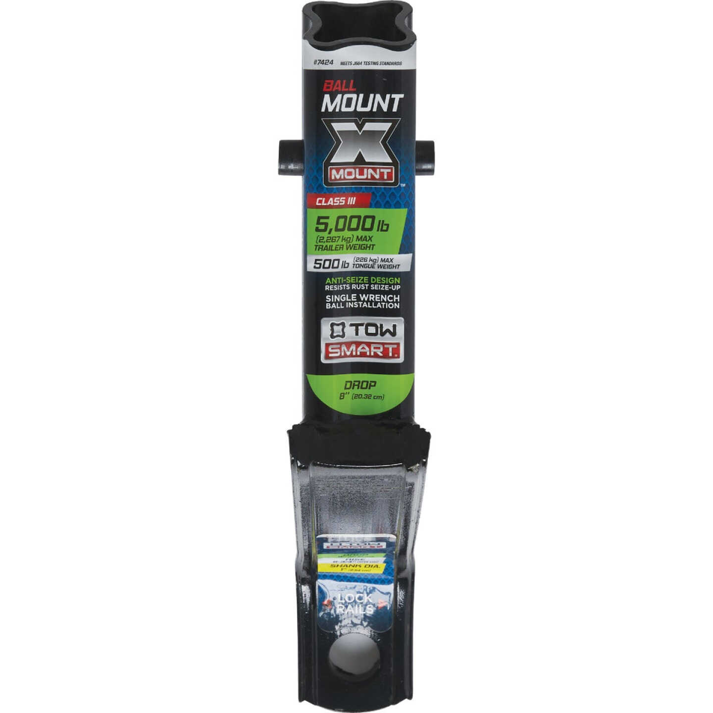 TowSmart X-Mount Class III 8 In. Drop Hitch Draw Bar, 5000 Lb. Capacity Image 2