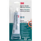 3M 3 Oz. Clear Marine Grade Mildew-Resistant Silicone Image 1