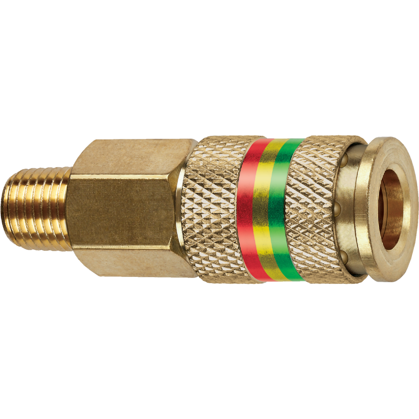 Tru-Flate Combo-Coupler 1/4 In. MNPT Brass Coupler Image 2