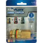Tru-Flate Combo-Coupler 1/4 In. FNPT Brass Coupler Image 1